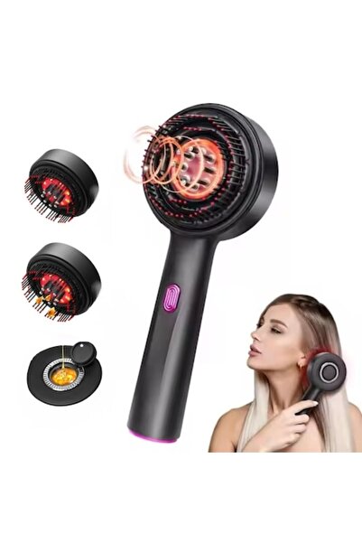 ASTONIX Perie Electrica de Par , Perie De Masaj Scalp cu LED, 3 Moduri de Mas...