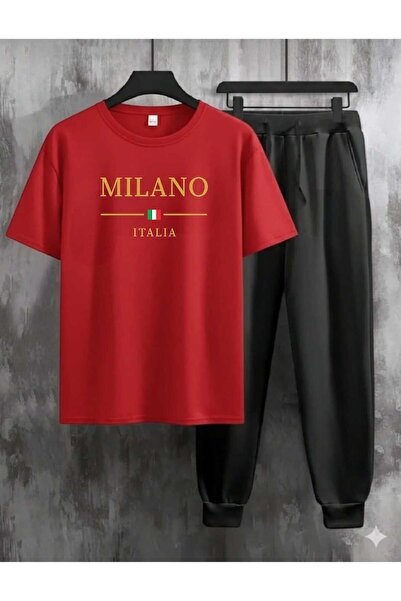 tkn your style Men's Milano 2-Piece Tracksuit Set with Printed Design