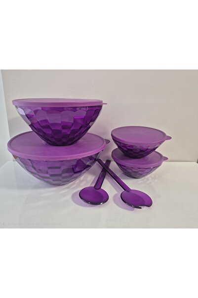 Tupperware Diamond Purple Set of 5 Pieces