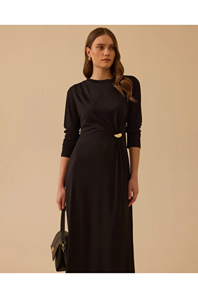 SCL Long Sleeve Dress with Metal Accessories