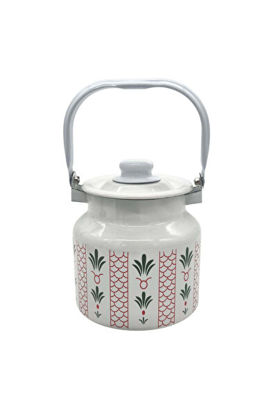 Simba Enamel Milk Can With Lid & Handle Oil Can Milk-2000 ML
