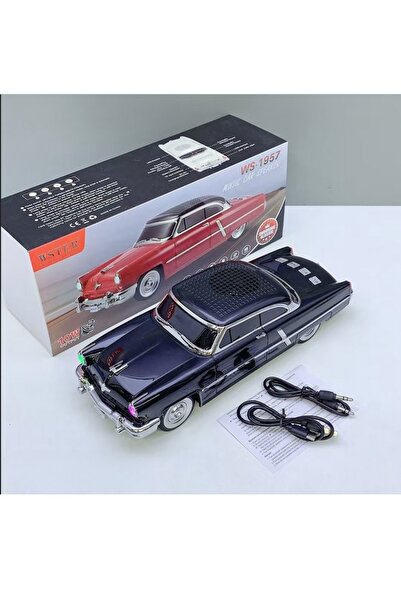 Tastech NOSTALJİK ARABA ŞEKLİNDE BLUETOOTH HOPARLÖR SD KART USB FM RADYOLU ŞA...