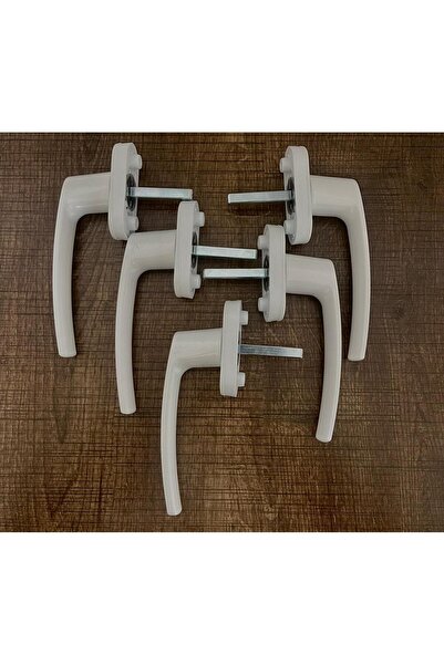 Tasarım Pvc Pencereler İçin Alüminyum Pencere Kolu Beyaz (5'li Set)