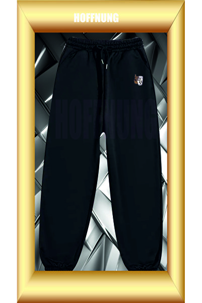 HOFFNUNG Unisex 2Ip Comfortable Fit Bardah Hoffning Printed Sweatpants Shorts