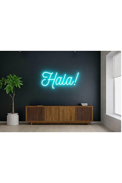 Slasa Hala LED Neon Wall Light Sign 27x61 cm Pink 6mm Acrylic Base Party Home...