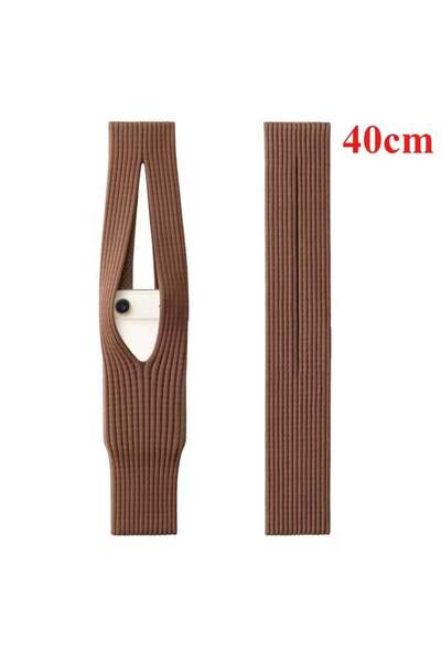 multi İmpex Phone Pocket Woven Bag Short 40cm Brown