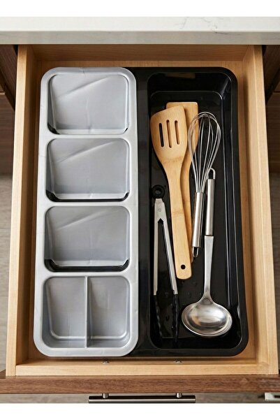 cook&kitchen Smart Spoon Holder Set of 2 Black 400X275X55