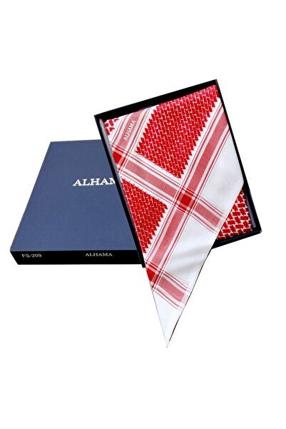 ALHAY Al-Hamah red men's shemagh, excellent quality