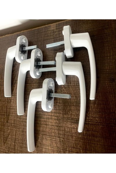 Tasarım Aluminum Window Handle White for Pvc Windows (Set of 5)