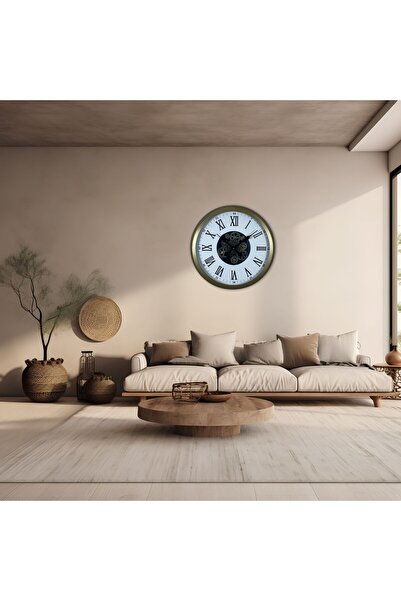 Leyaton Roma Elegance Antique 60 cm Wheel Wall Clock Lwlhm-Ytrs345