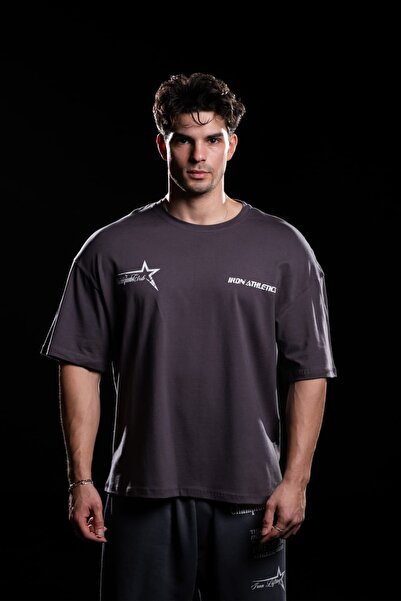 iac iron athletics club تي شيرت بروفن أوفرسايز