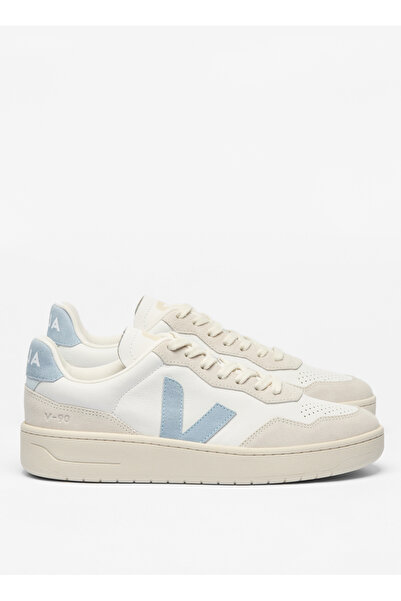 VEJA Beyaz - Mavi Kadın Sneaker V-90 Leather