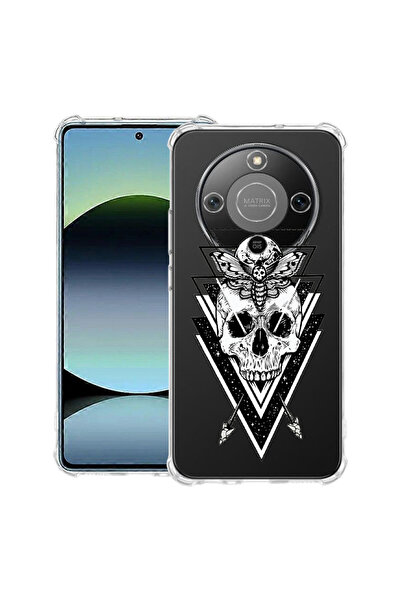 bestcase Удароустойчив калъф за Honor Magic8 Lite, с дизайн на череп, 3128364...