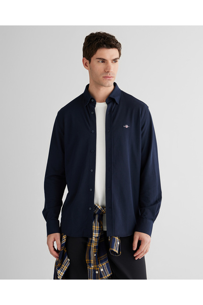 Gant Erkek Lacivert Regular Fit Gömlek