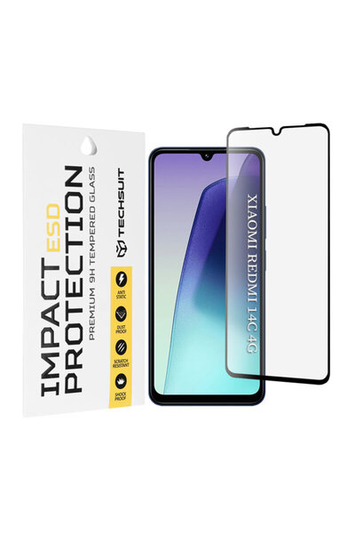 Techsuit Sticlă Xiaomi Redmi 14 C ESD, neagră