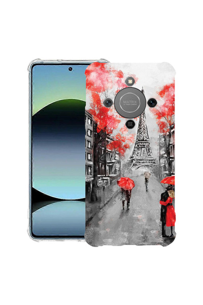 bestcase Husă Anti Shock Case For Honor Magic8 Lite, cu Design Paris Eiffel T...