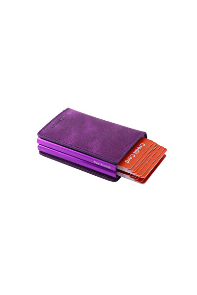 WalSmart Magduo Crazy Smart Mechanism Genuine Leather Wallet