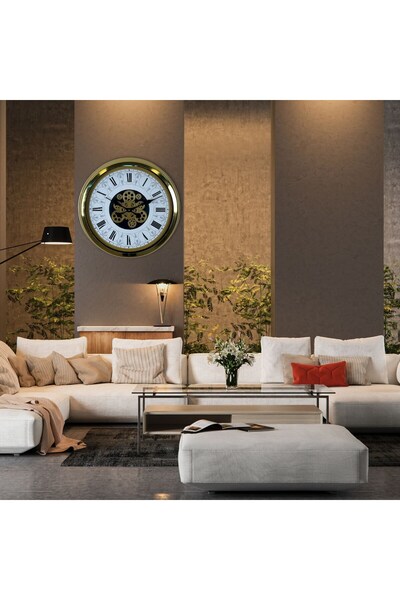 Leyaton Royal Legacy Gold 60 cm Wheel Wall Clock Lwlhm-Ytrs345