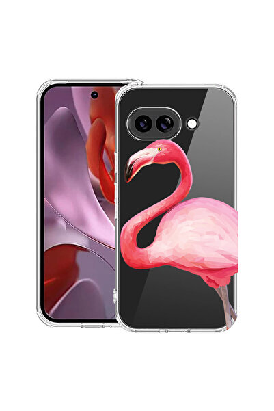 bestcase Αντικραδασμική θήκη για Google Pixel 10a, με σχέδιο ροζ φλαμίνγκο, 3...
