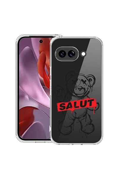 bestcase Αντικραδασμική θήκη για Google Pixel 10a, με σχέδιο αρκουδάκι Hello,...