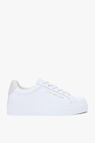 Tommy Hilfiger Th Chic Cupsole Kadın Beyaz Platform Taban Sneaker