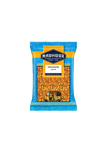 MADHOOR Gram Roasted Black Whole Crunchy Skin-On Roasted Chickpeas (400g)