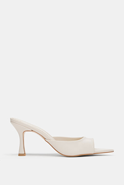 selin shoes Veldore Pointed Toe Women's Heeled Shoes - Ecru