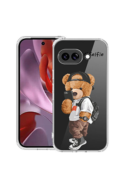 bestcase Αντικραδασμική θήκη για Google Pixel 10a, με σχέδιο αρκουδάκι Selfie...