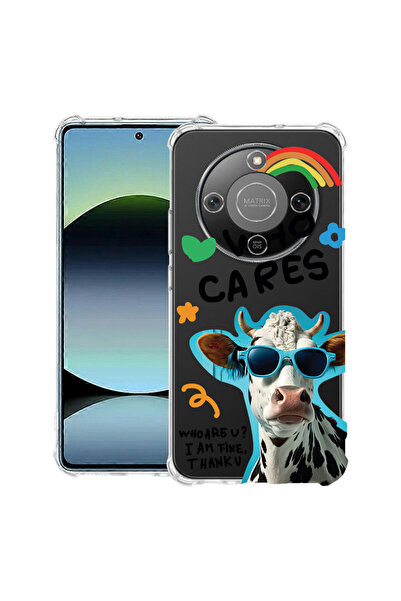 bestcase Αντικραδασμική θήκη για Honor Magic8 Lite, με σχέδιο Cool Cow - Ποιο...