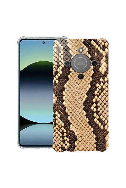 bestcase Husă Anti Shock Case For Honor Magic8 Lite, cu Design Snake Skin Pat...