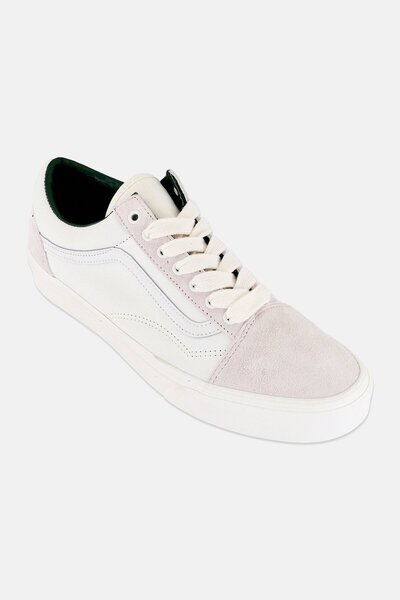 Vans Men Old Skool Lace Up Skateboarding Shoes, White