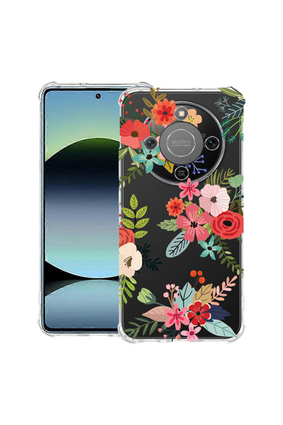 bestcase Αντικραδασμική θήκη για Honor Magic8 Lite, με σχέδιο λουλουδιών, 312...