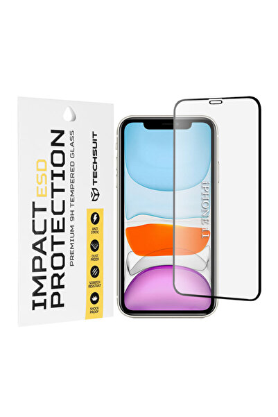 Techsuit Sticlă ESD pentru iPhone 11, Neagră