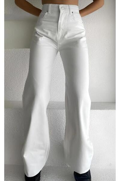 DENİM İN SHE Candy's Women's High Waist Wide Leg (Palazzo) Jeans Pants New Se...