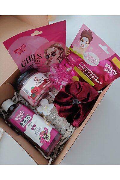 Berivan Beauty Girl Pembe Işıltı Bakım Kutusu - Evde Spa Deneyimi: Maske, Duş...