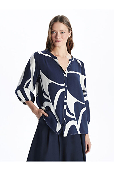 LC Waikiki بلوزة نسائية مطرزة بياقة روبا من UZG STORE للنساء الأنيقات