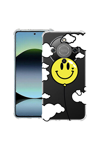 bestcase Husă Anti Shock Case For Honor Magic8 Lite, cu Design Balloon Smiley...