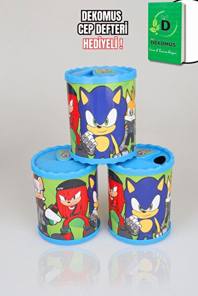 Sonic DEKOMUS CEP DEFTERİ HEDİYELİ LİSANSLI "TEK ADET" KUMBARA