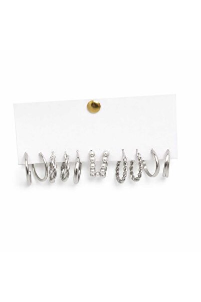 lindamina 6 Pairs of Hoop Earrings