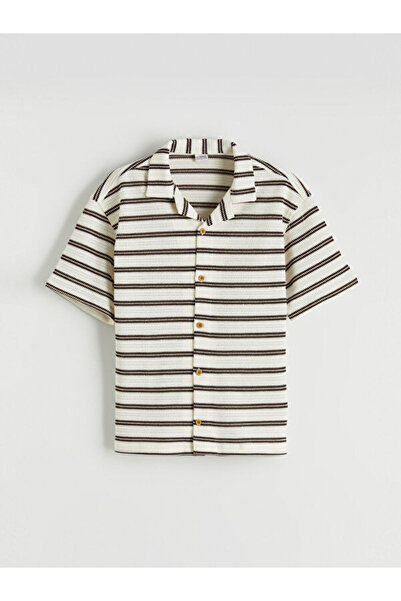 LC Waikiki Striped Boys' Shirt from Uzg Store for Style Enthusiasts