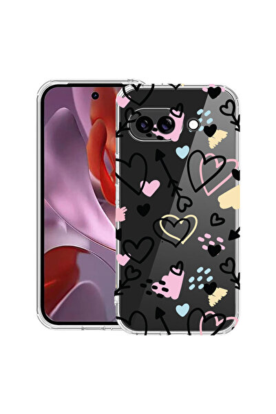 bestcase Husă Anti Shock Case For Google Pixel 10a, cu Design Love Symbols, 3...