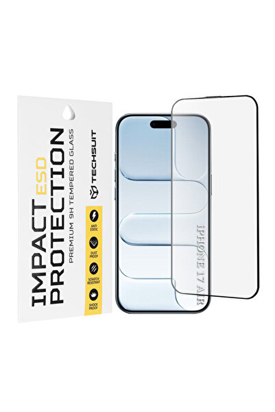 Techsuit Sticlă ESD pentru iPhone 17 Air, Neagră