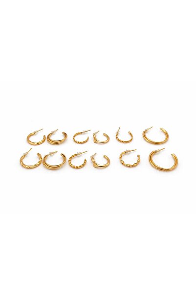 lindamina 6 Pairs of Hoop Earrings