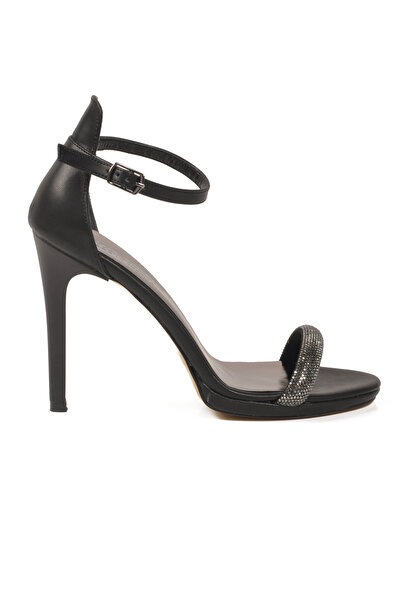 AYAKMOD Μαύρα ψηλοτάκουνα γυναικεία παπούτσια με τακούνι 655527 Z