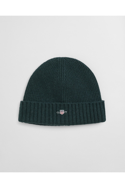 Gant Unisex Yeşil Logolu Yün Bere