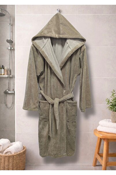 MYSOFTHOME Triga Bathrobe with Hood 100% Cotton