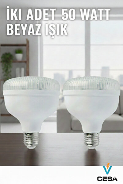 cesaa elektirik HOROZ ELEKTRİK 50watt crystal beyaz ışık 50W kristal Led ampu...