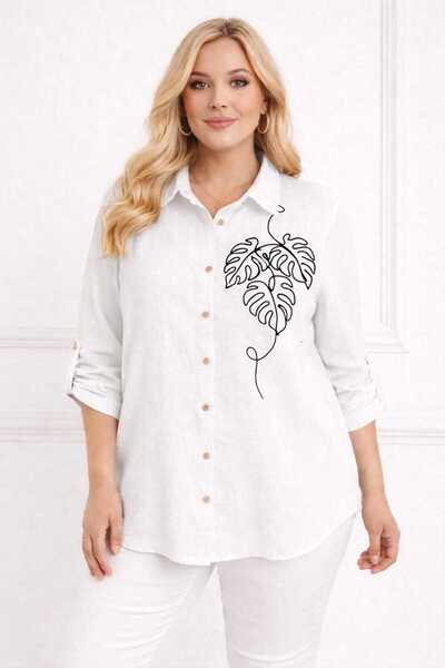 EMZAGİYİM Embroidered Woven Shirt