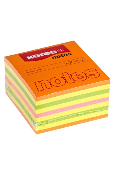 kores Лепящи се листчета 75 x 75 мм Неонов микс Лято 450 листа