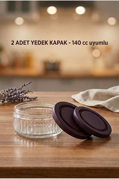 ZURİ DESİGN 2 Spare Lids 140 Cc Compatible Jar Lid Purple |   Purple Cover
